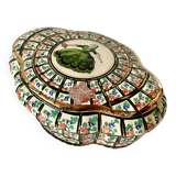 Vintage Hubert Bequet porcelain candy box - Louis XV series - 1950s