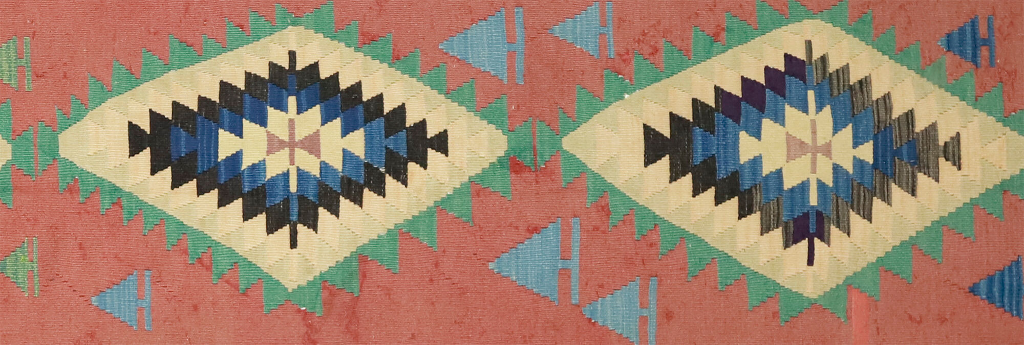 Anatolian handmade kilim rug 380 cm x 96 cm