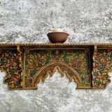 Old wall shelf wall rack handpainted