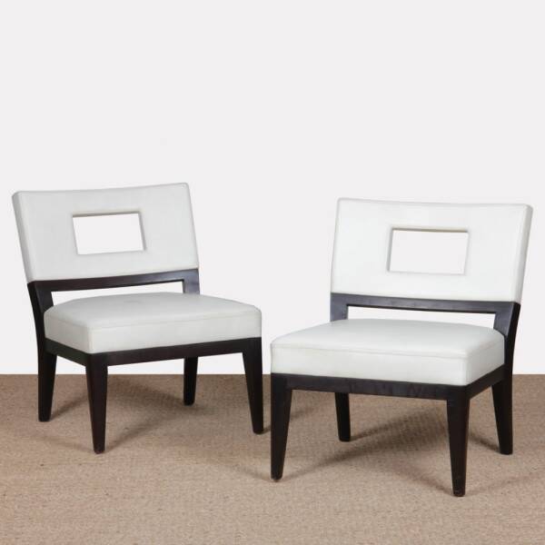 Pair of armchairs by Christian Liaigre for Holly Hunt, 1990