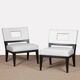 Pair of armchairs by Christian Liaigre for Holly Hunt, 1990