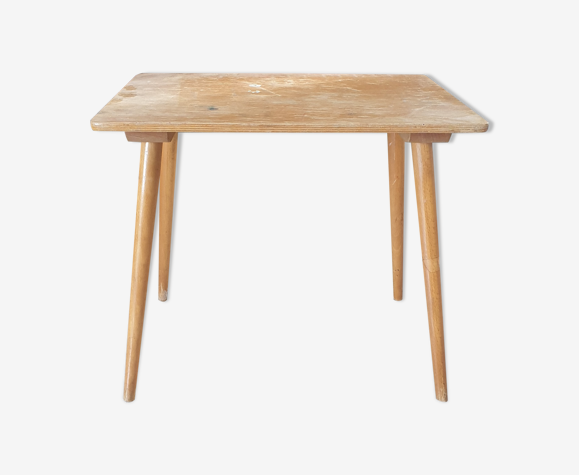 Table vintage enfant pieds compas