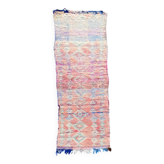 Grand tapis berbere boujad couloir en laine 100x280 cm
