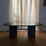 Table basse en granit bleu, circa 1980