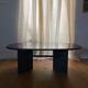 Table basse en granit bleu, circa 1980