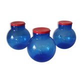 Set of vintage glass jars