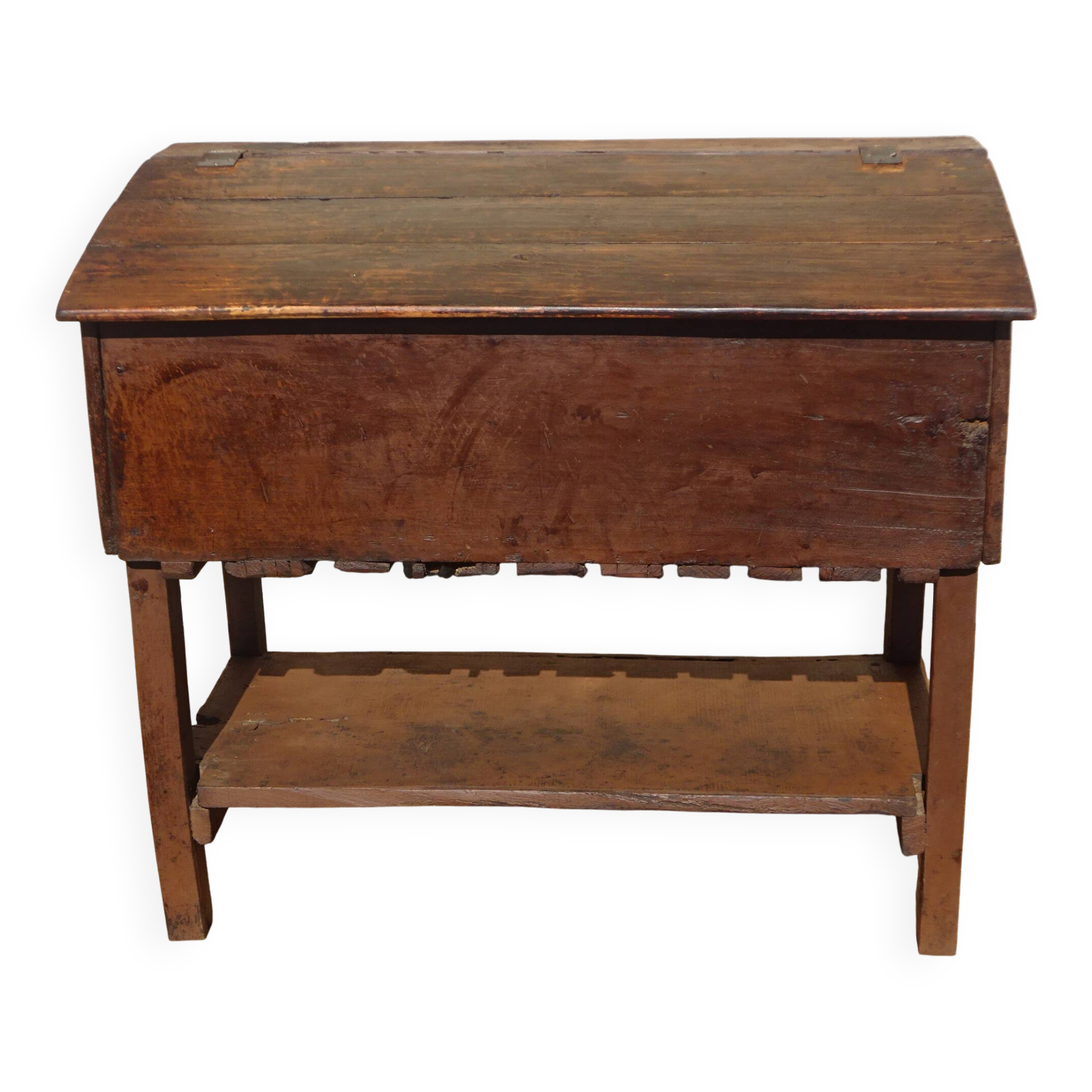 Antique coffre égouttoir en chêne massif