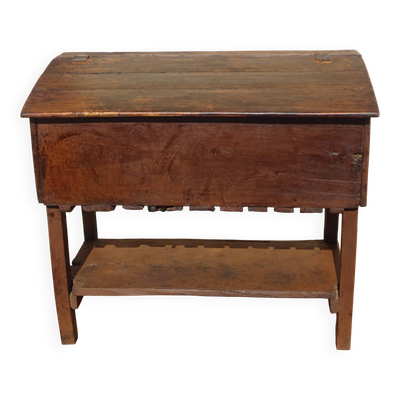 Antique coffre égouttoir en chêne massif