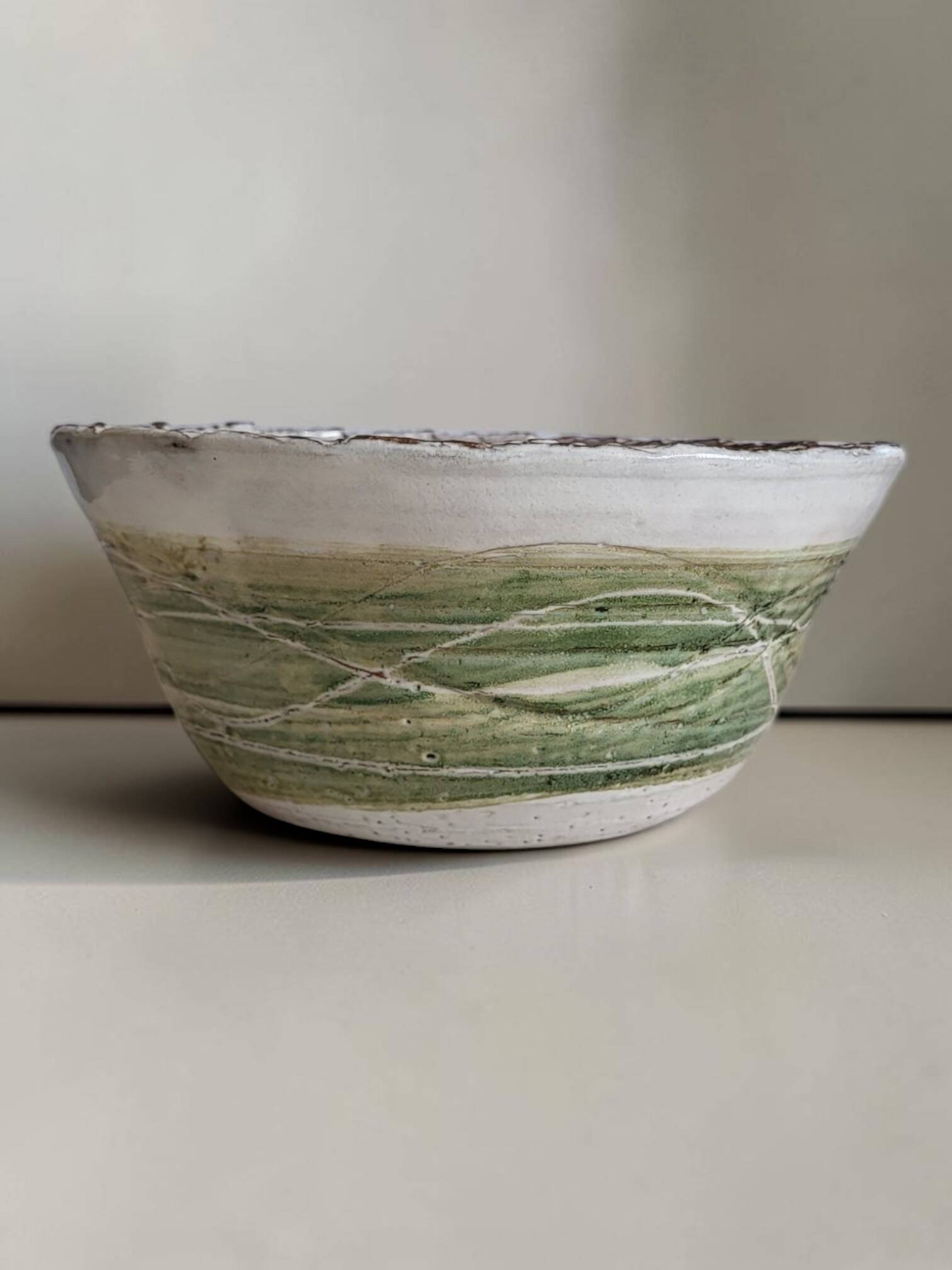 Stoneware salad bowl Albert Thiry / Vallauris