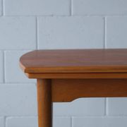 Dining table in Danish oak and teak.