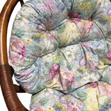 Fauteuil pivotant en rotin
