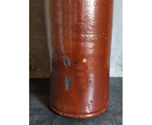 High bottle Art-popular heavy earth enamelled late nineteenth