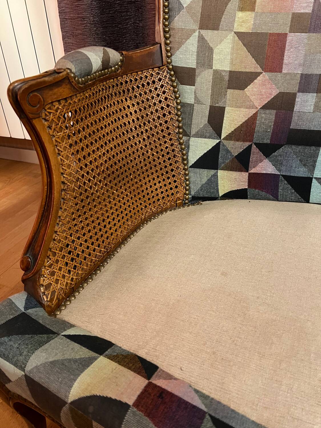 Louis XV style banquette