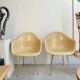 Charles & Ray Eames pair of vintage Dax armchairs