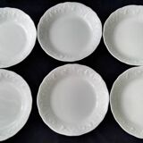 6 deep plates, with a calotte in Limoges porcelain by Ph. Deshoulières