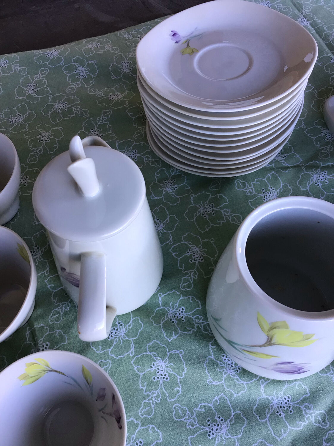 Coffee service 1960 S.F.P French porcelain company