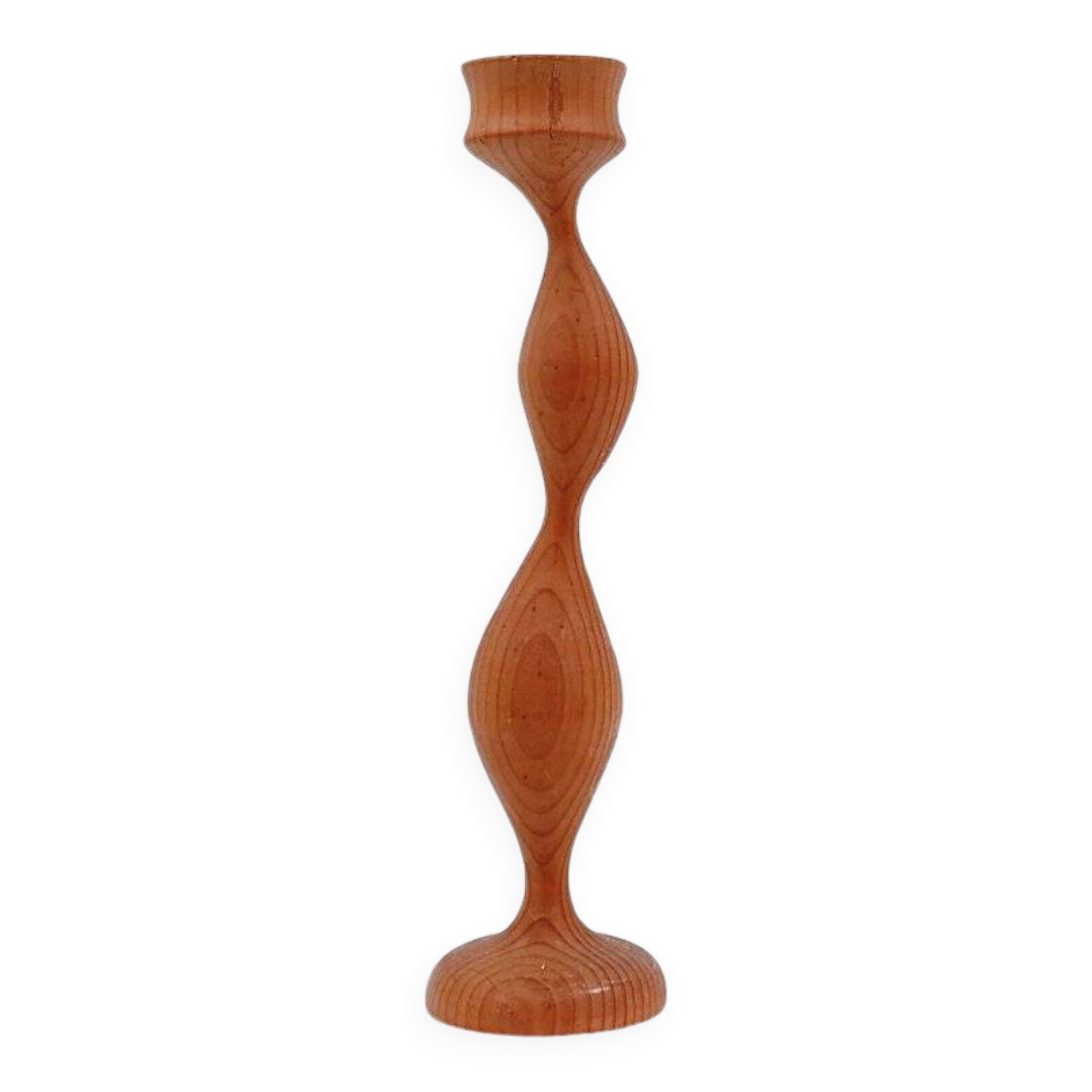 Wooden candle holder