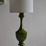 Vintage olive green lamp base circa 1970