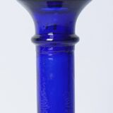 Bougeoire bleu en verre