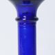 Bougeoire bleu en verre