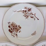 4 flat plates from Sarreguemines, Danish model