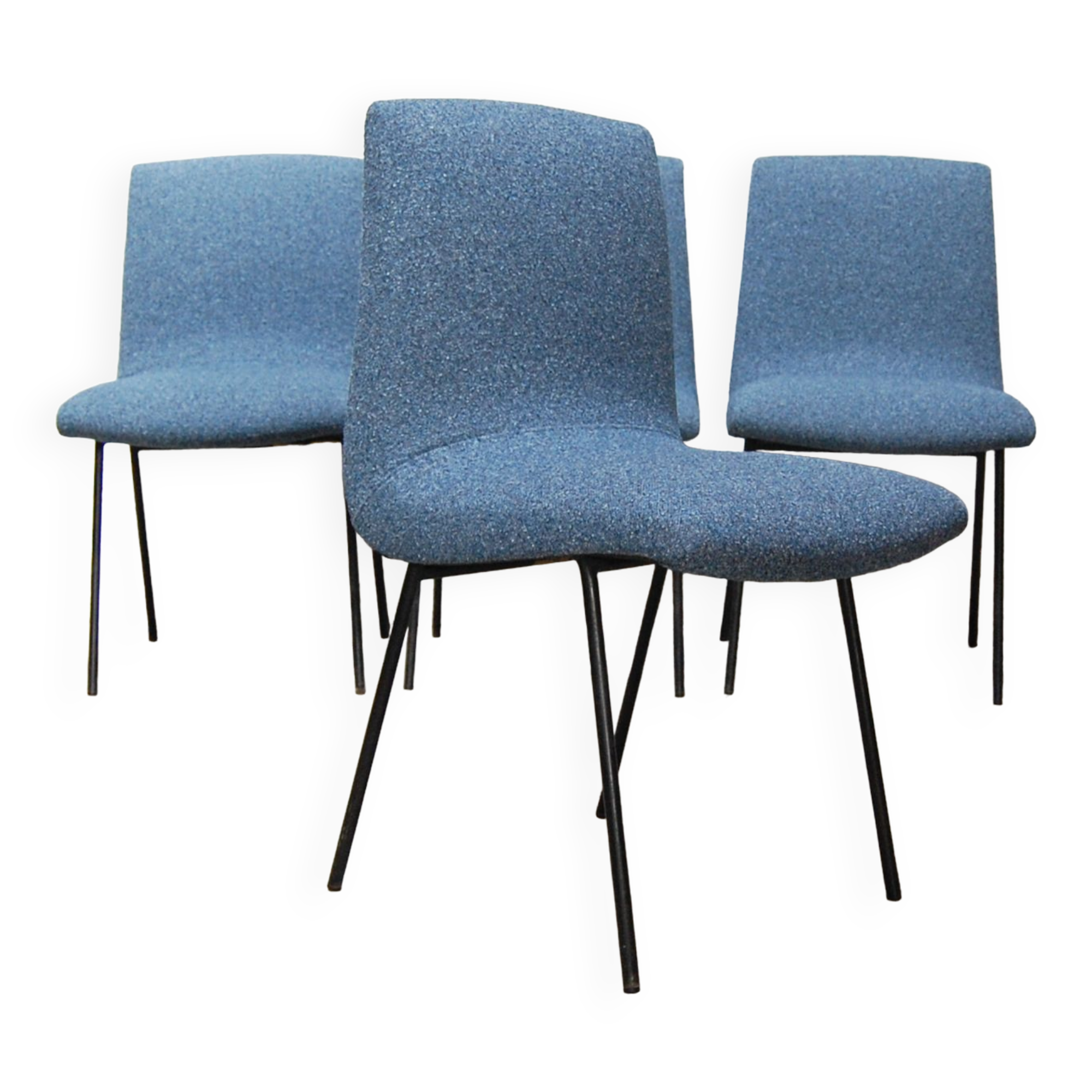 Set of 4 chairs "CM145" by Pierre Paulin for TV Furniture 1950s