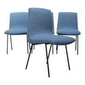 Set of 4 chairs "CM145" by Pierre Paulin for TV Furniture 1950s