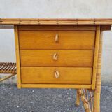 Louis Sognot rattan office 1960