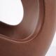 The Egg - Model 3316 - Brown leather - Arne Jacobsen - Fritz Hansen