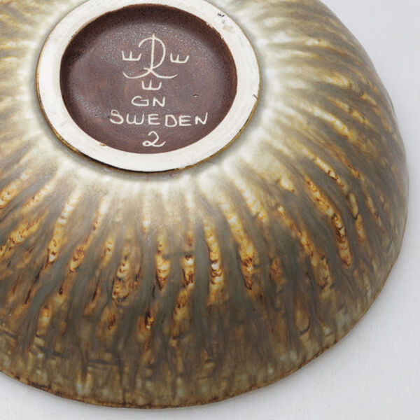 Bol en ceramique Gunnar Nylund stoneware Rörstrand 1950s