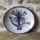 Ceramic plate with painted decoration - Jean Derval with the Atelier du Murier