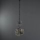 Antique metal and sheet chandelier, Italy, 20th century