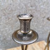 Pair of brass candelabra