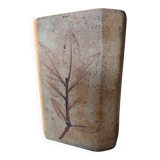 Vase Vallauris herbarium signed Leduc