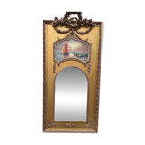 Grand miroir avec tableau bateau