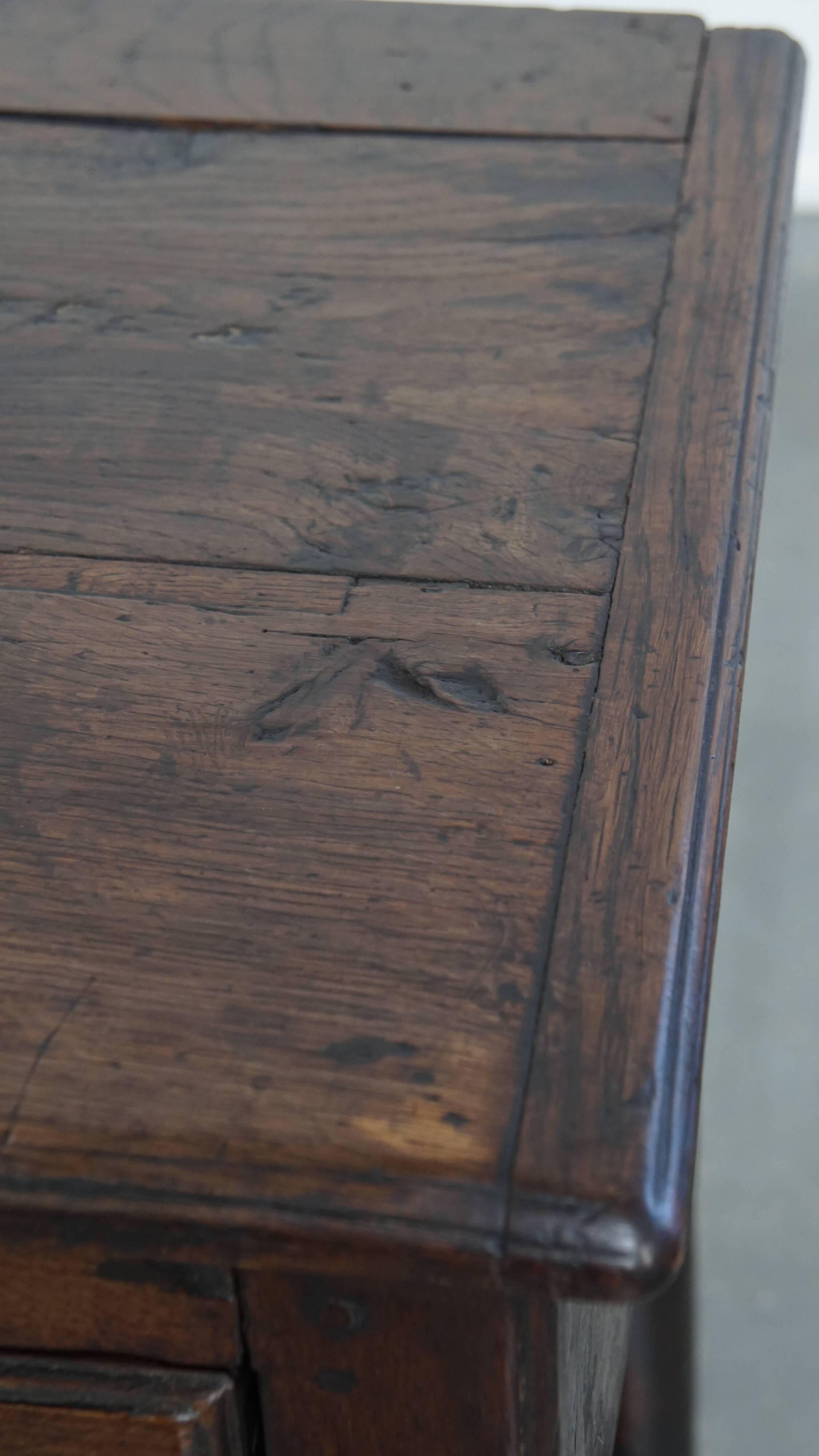 Antique English Oak Sideboard / Side Table from the Late 18th Century