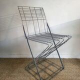 Chaise en métal Zig zag