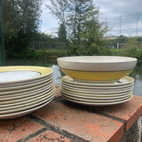 Yellow plates with relief Moulins des Loups - Orchies