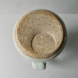 Light blue stoneware pitcher from the 70s, Versailles