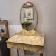 Coiffeuse Art Déco en bois, Italie années 1950