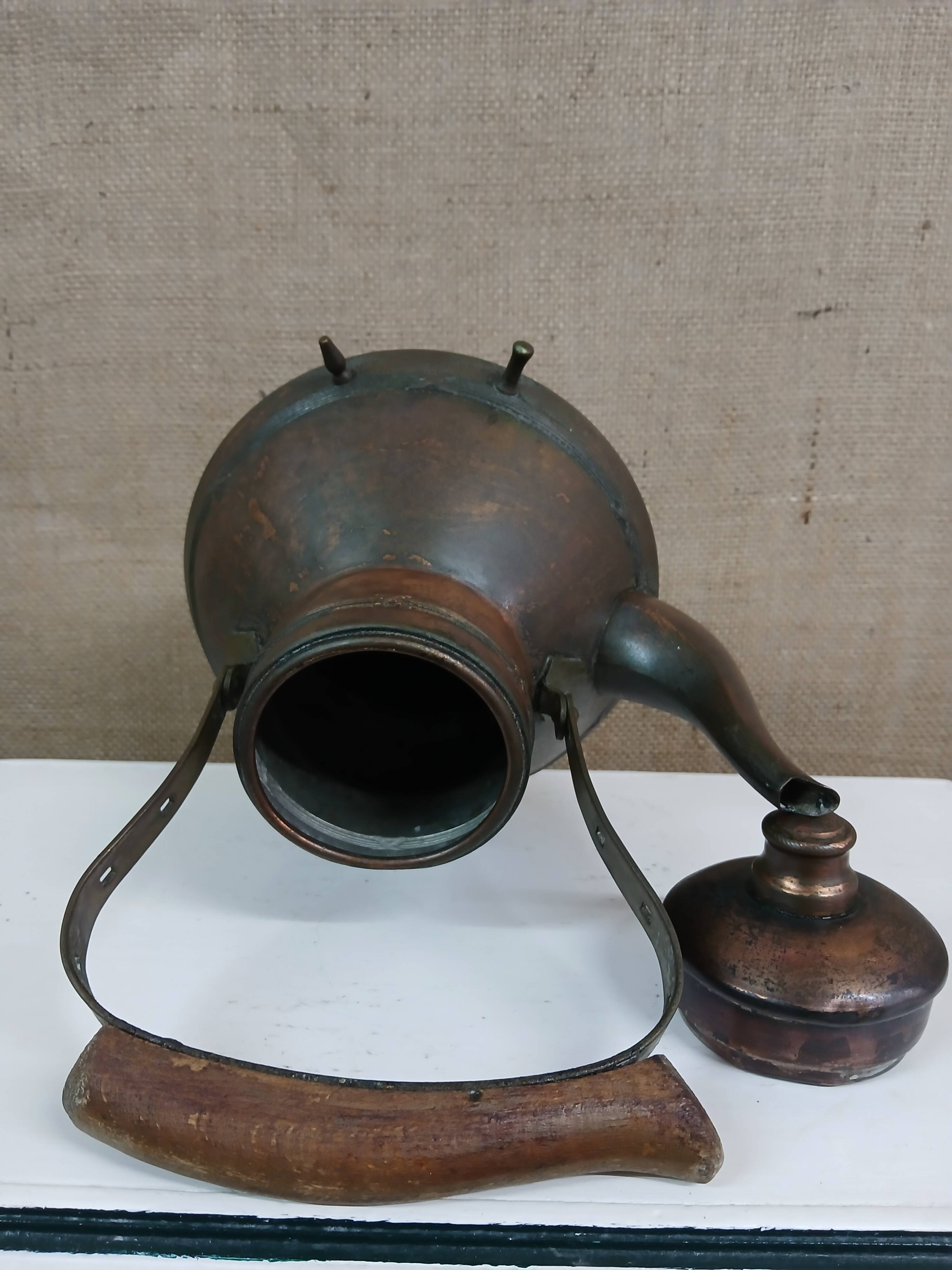 vintage copper teapot