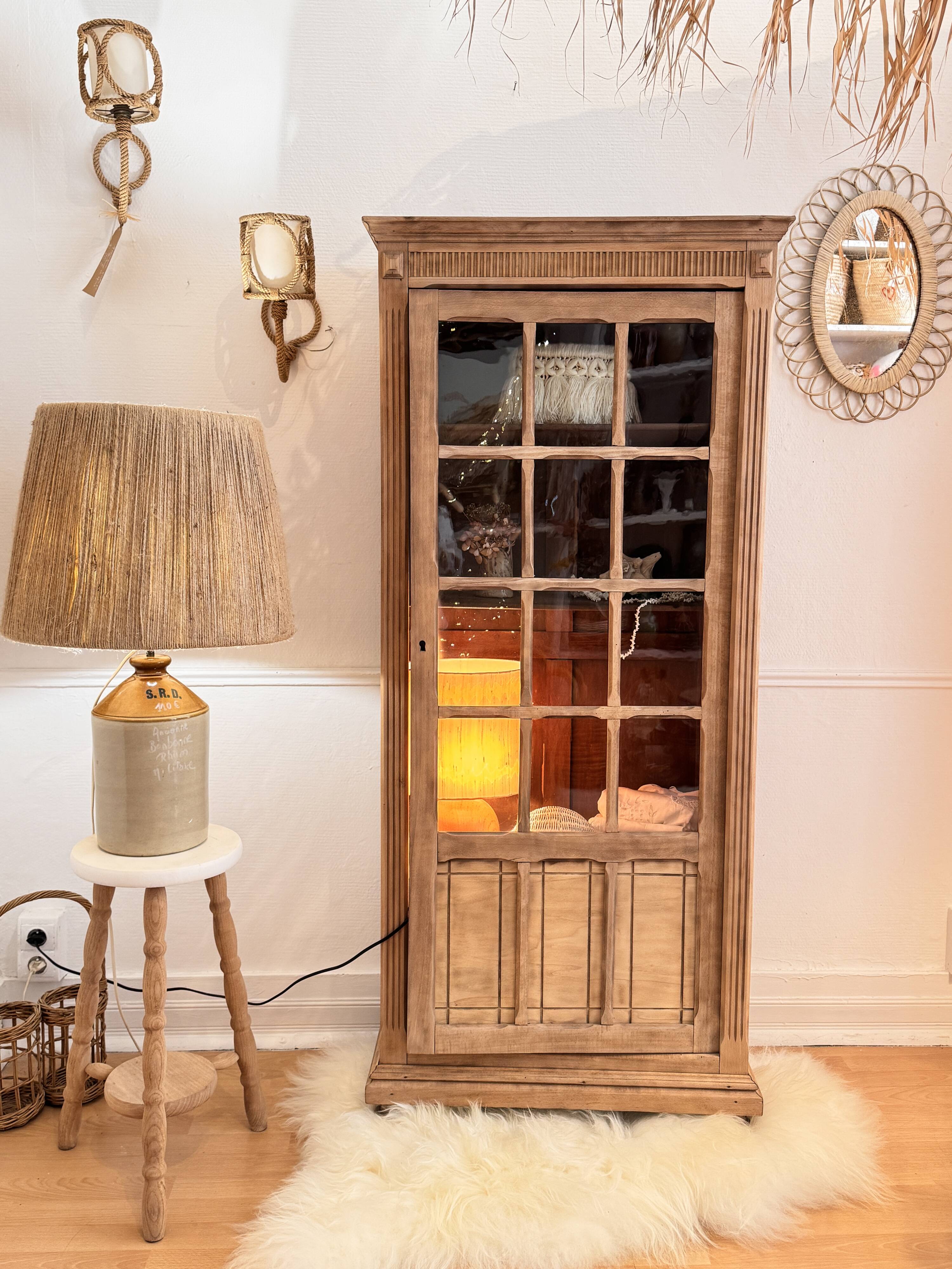 Vintage rope wall light Audoux and Minet