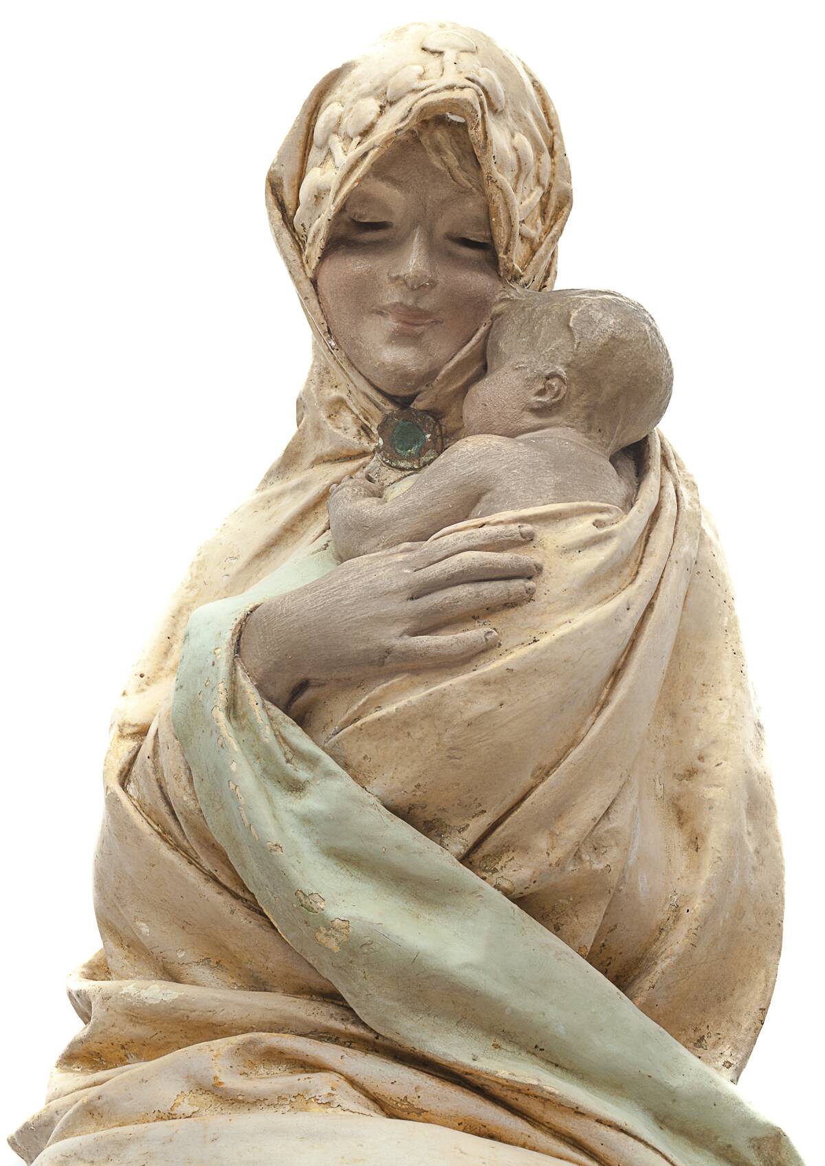 "Vierge à l'enfant" par A. Maeterlinck-Lefebvre