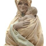 "Vierge à l'enfant" par A. Maeterlinck-Lefebvre