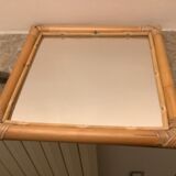 Old bamboo diamond mirror