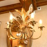 “Calla Lily” Chandelier by Hans Kögl, Hollywood Regency, c. 1970,