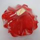 Vintage Italian Red Murano Glass Bowl, 1960s
