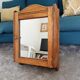 Antique solid oak bathroom cabinet from the early 20th century