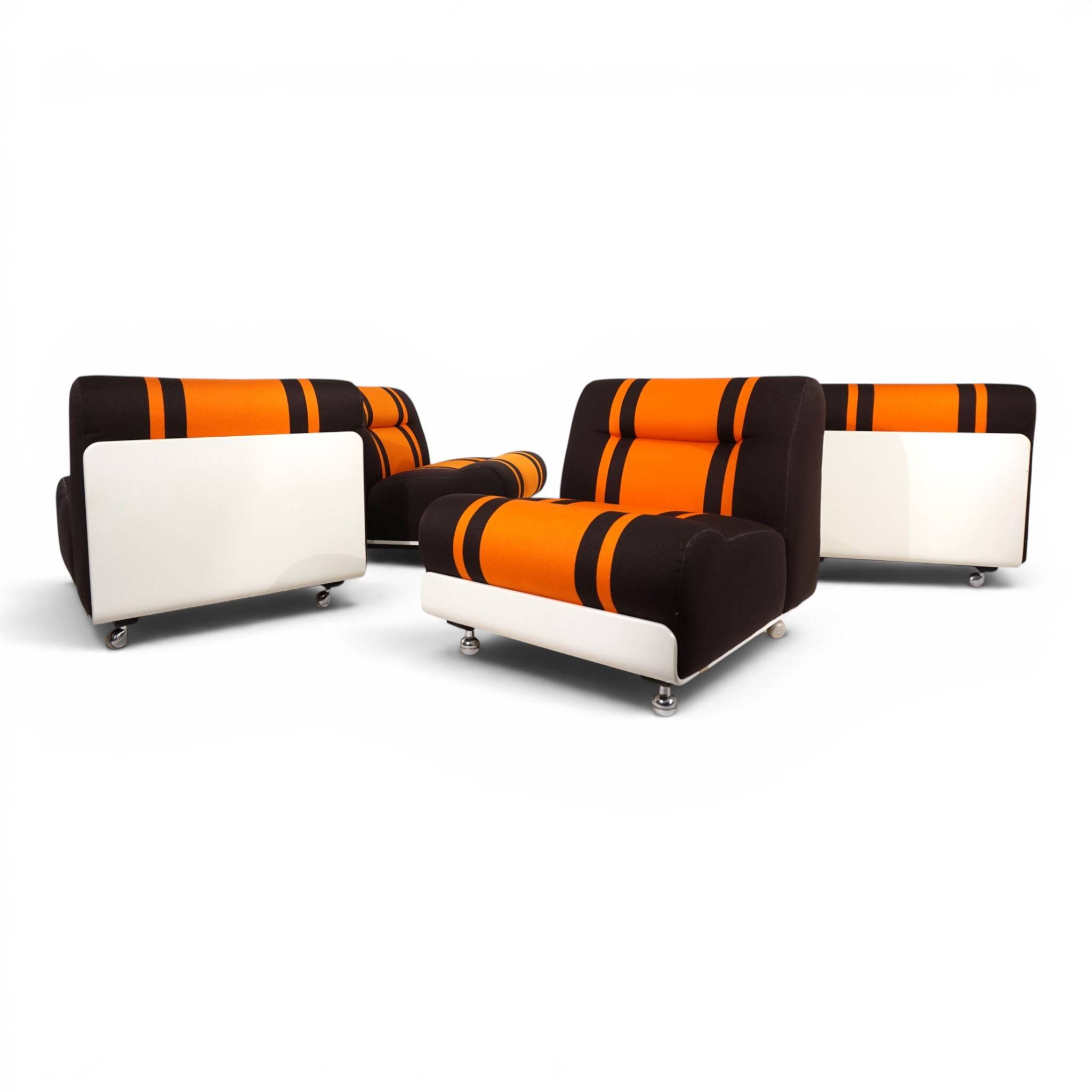 Canapé modulaire Cor Concha 4 pièces space age par Jo Otterpohl, 1970
