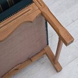 1970s, Danish armchair, furniture wool, solid oak wood.